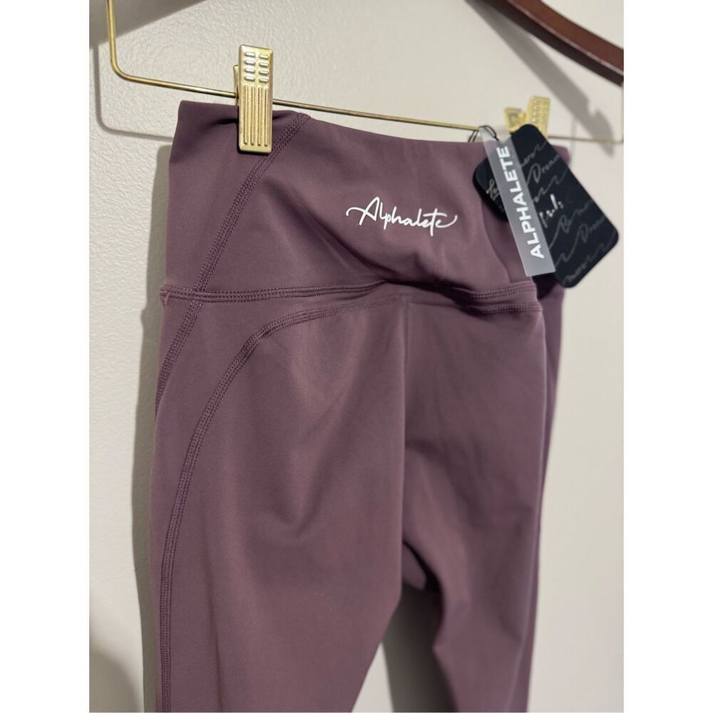 NWT Alphalete Women's Leggings Crop 24 Inch- Dusty Rose/mauve Small Athleisure